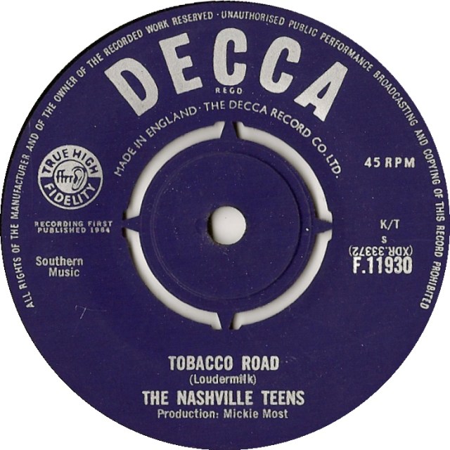 tobacco road song release date Song Of The Week: “Tobacco Road” by The Nashville Teens